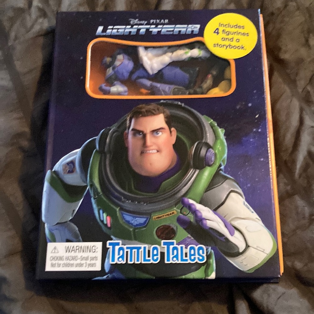 Disney Pixar light-yea,  Includes four figurings and story book